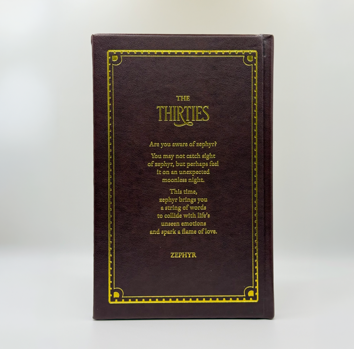 THE THIRTIES — Hardcover, Special Edition